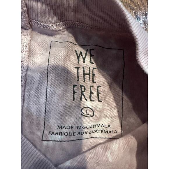 We The Free Women’s Cotton Tie Dye Long Sleeve T-Shirt – Size Large Boho Vibes - Picture 3 of 6